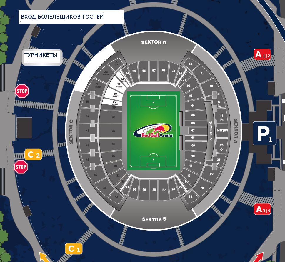 Стадион санкт петербург карта стадиона